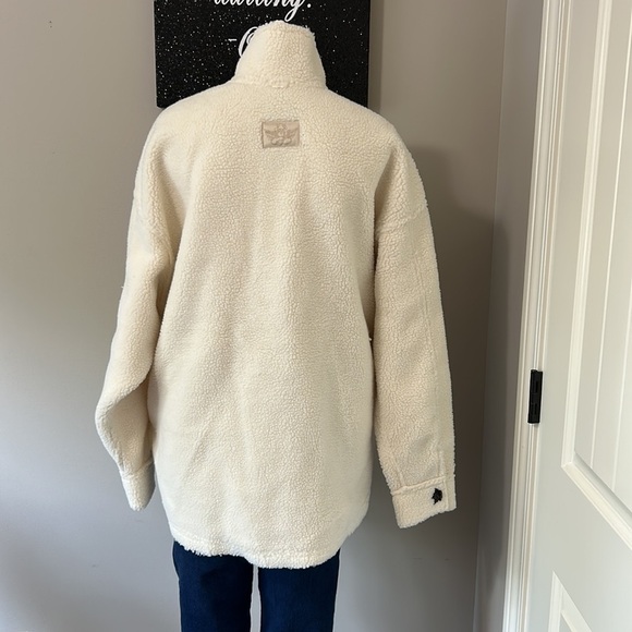 Boys Lie x Ariel Wrapped In Your Lies Sherpa Button Jacket RARE NEW - Picture 11 of 13